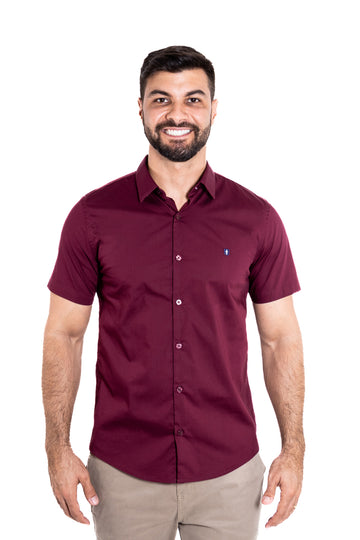 Camisa MC Vinho