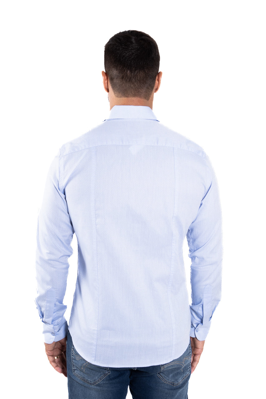 Camisa ML Slim Azul