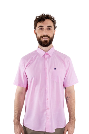 Camisa MC Rosa Classic Fit
