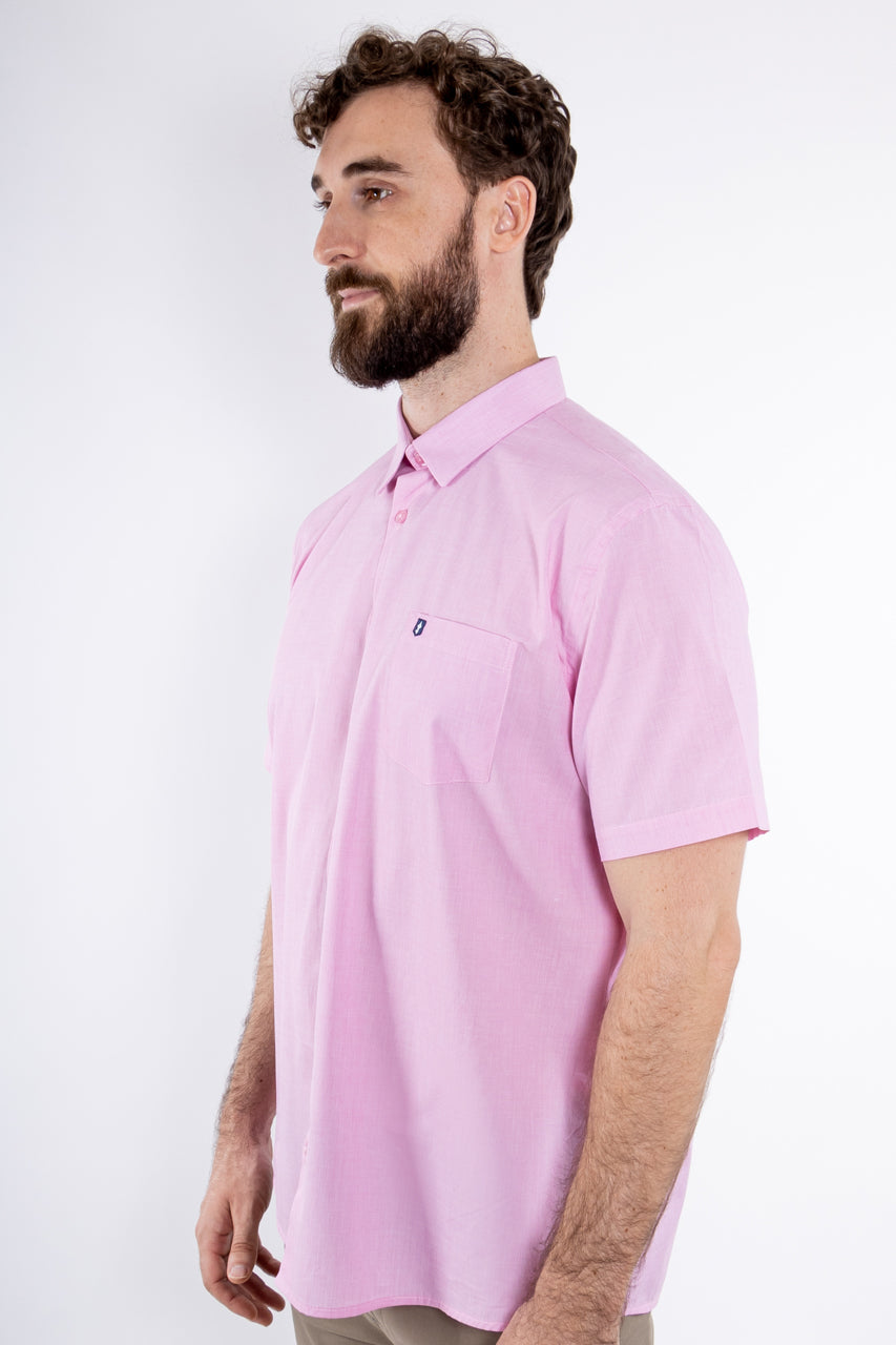 Camisa MC Rosa Classic Fit