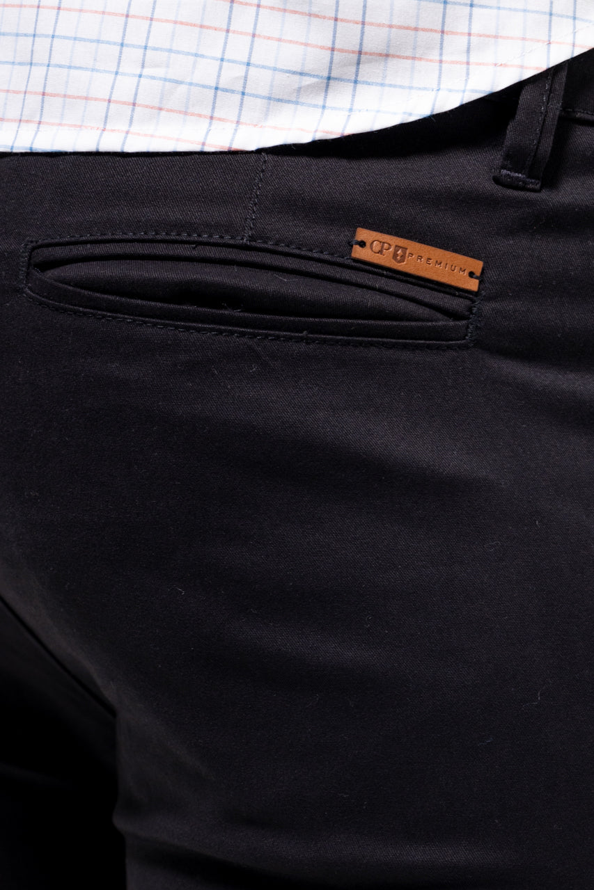 Calça Sarja Preta Slim