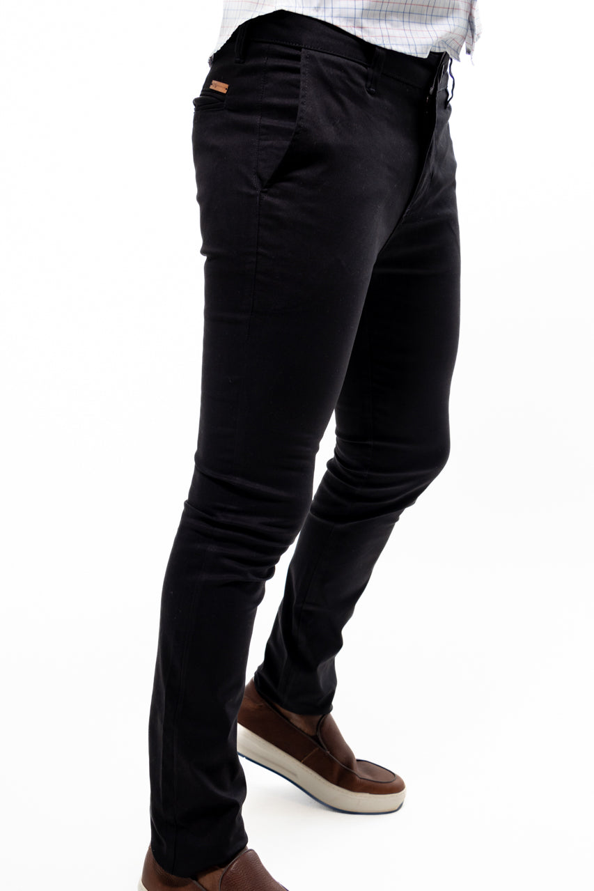 Calça Sarja Preta Slim