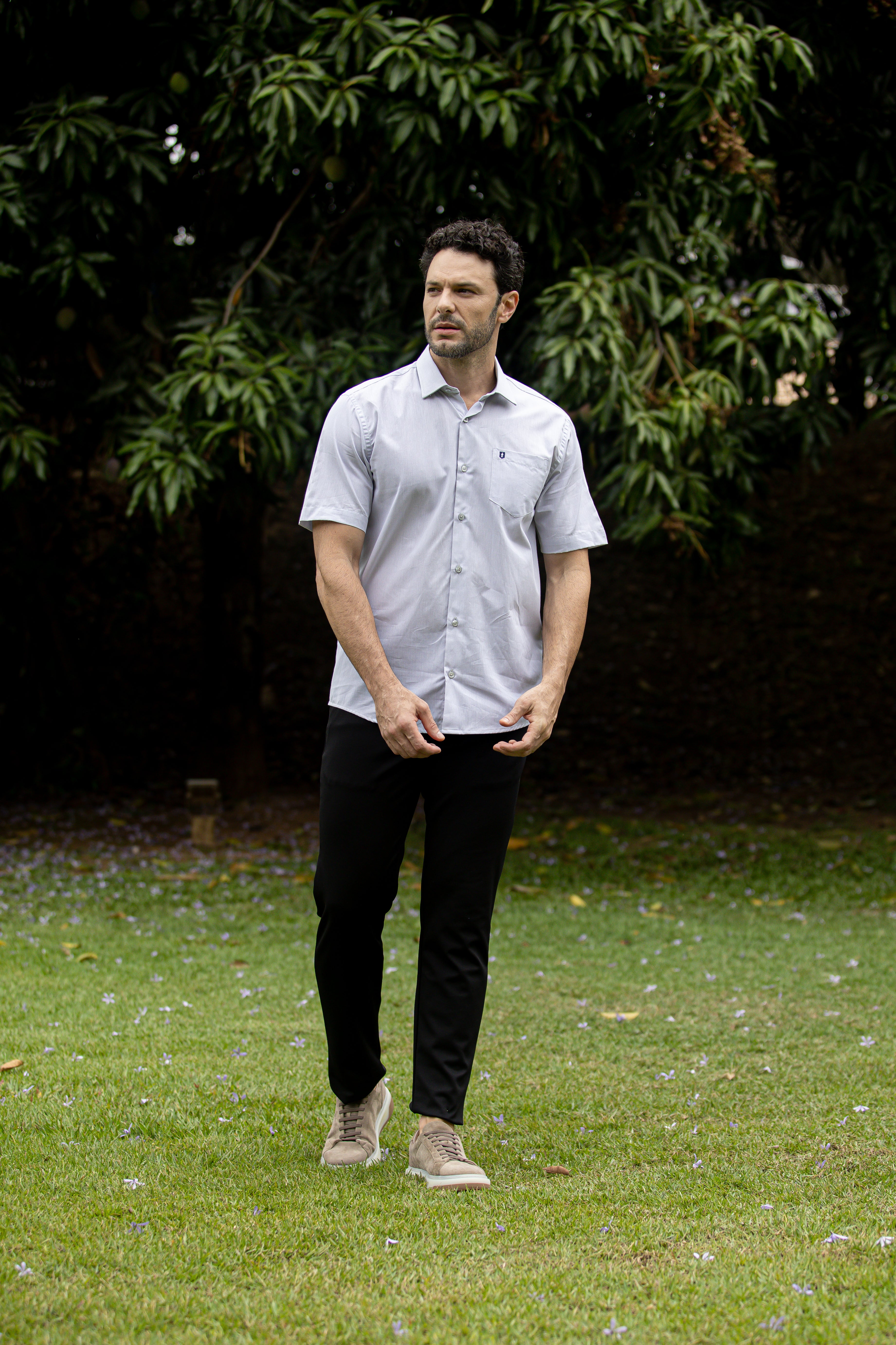 Camisa Regular Com Bolso