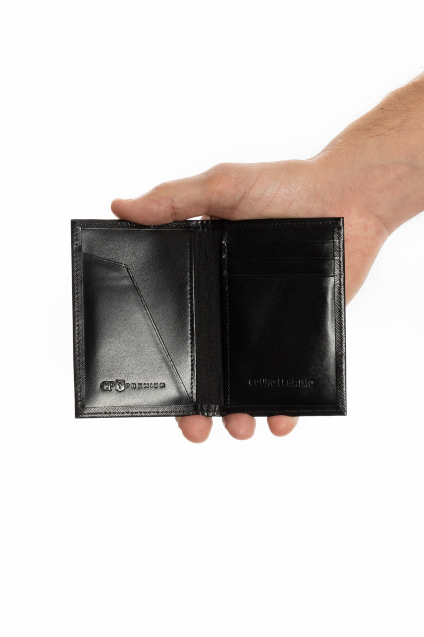 Carteira De Couro Masculina Slim