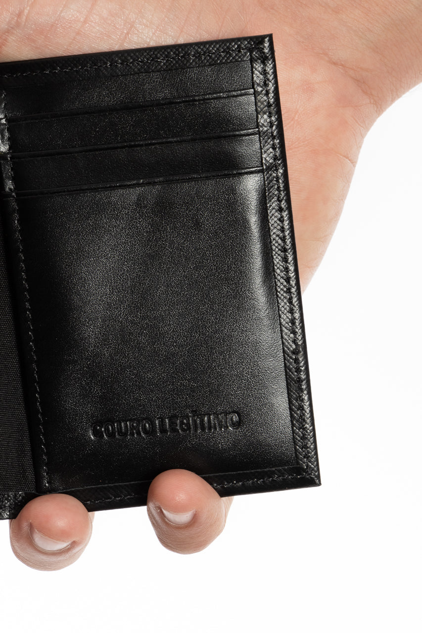 Carteira De Couro Masculina Slim