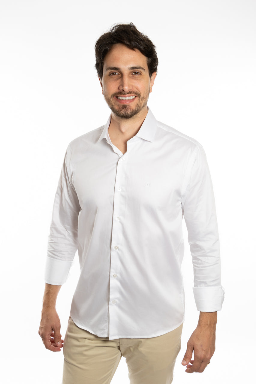 Camisa ML Slim Branca