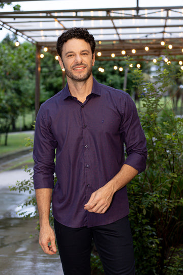 Camisa ML Xadrez Roxo