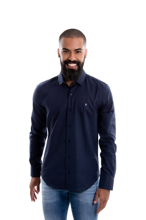 Camisa ML Slim Fit Linho