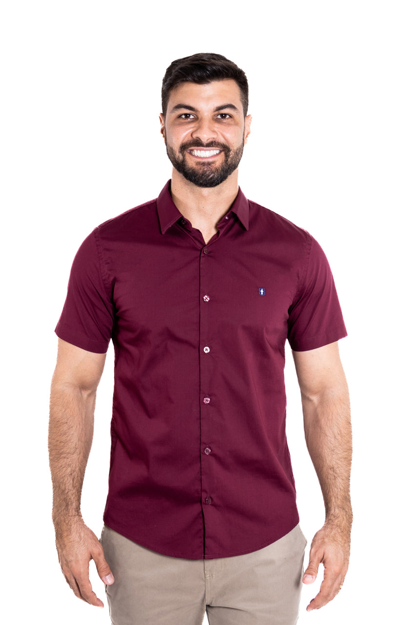 Camisa MC Vinho