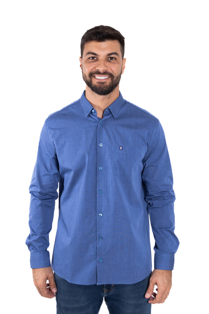 Camisa ML Azul