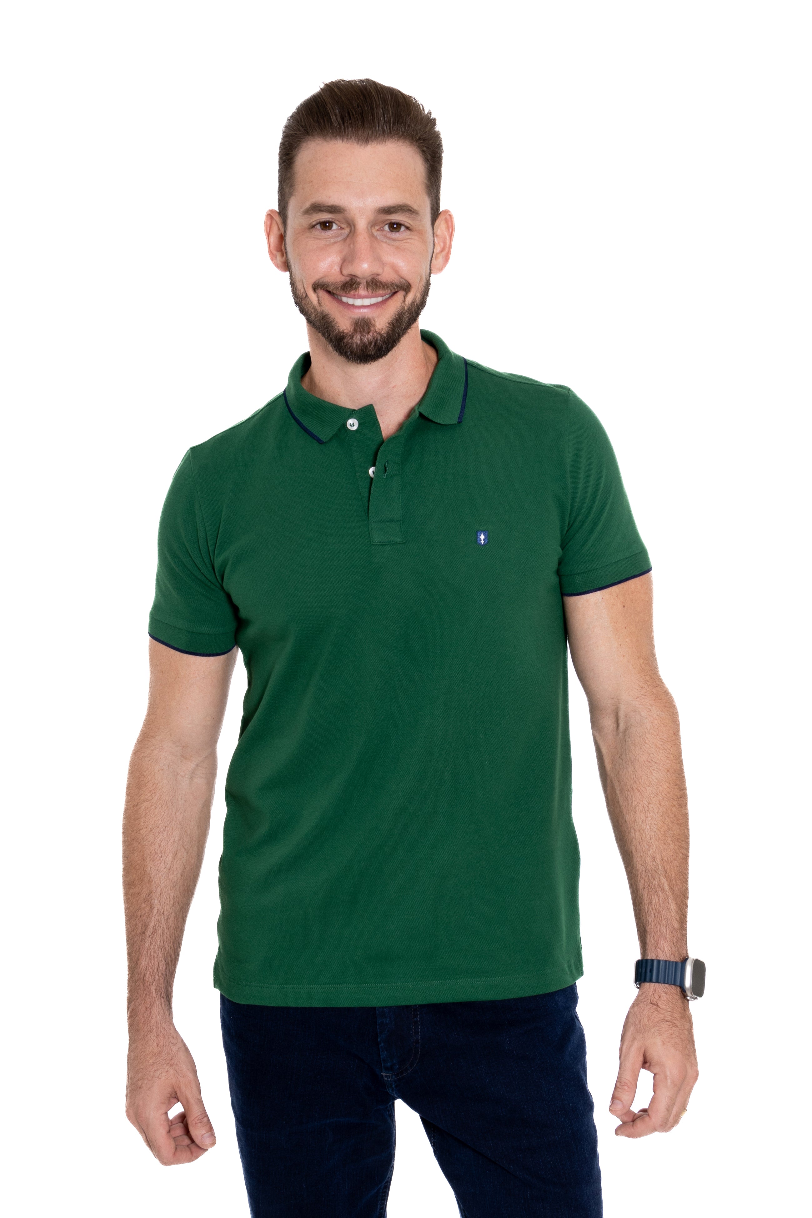 Camisa Polo Com Friso