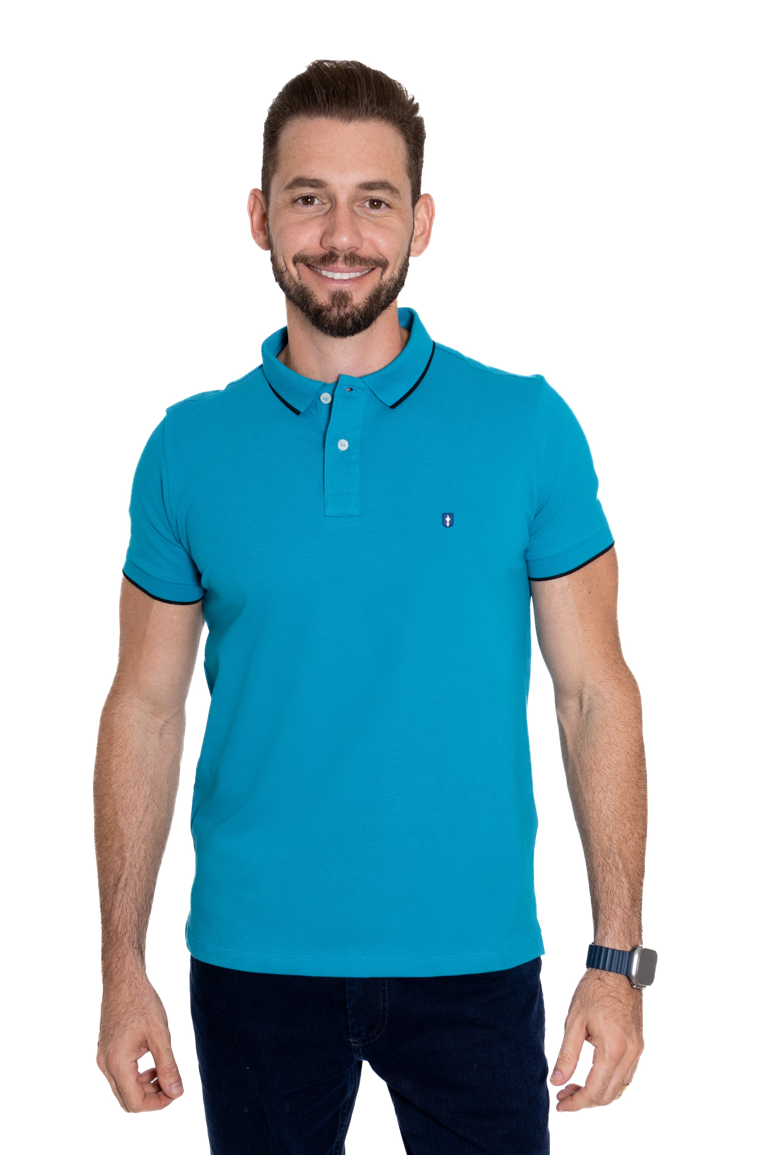 Camisa Polo Com Friso – Casa Prado