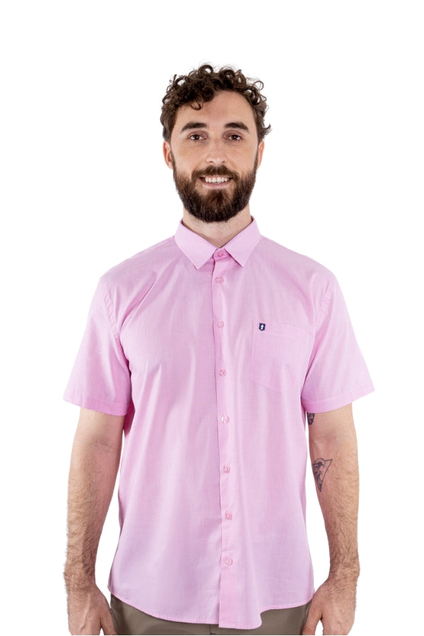 Camisa MC Rosa Classic Fit