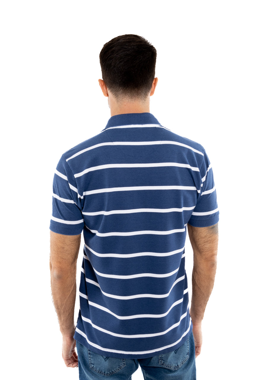 Polo Listrada Azul
