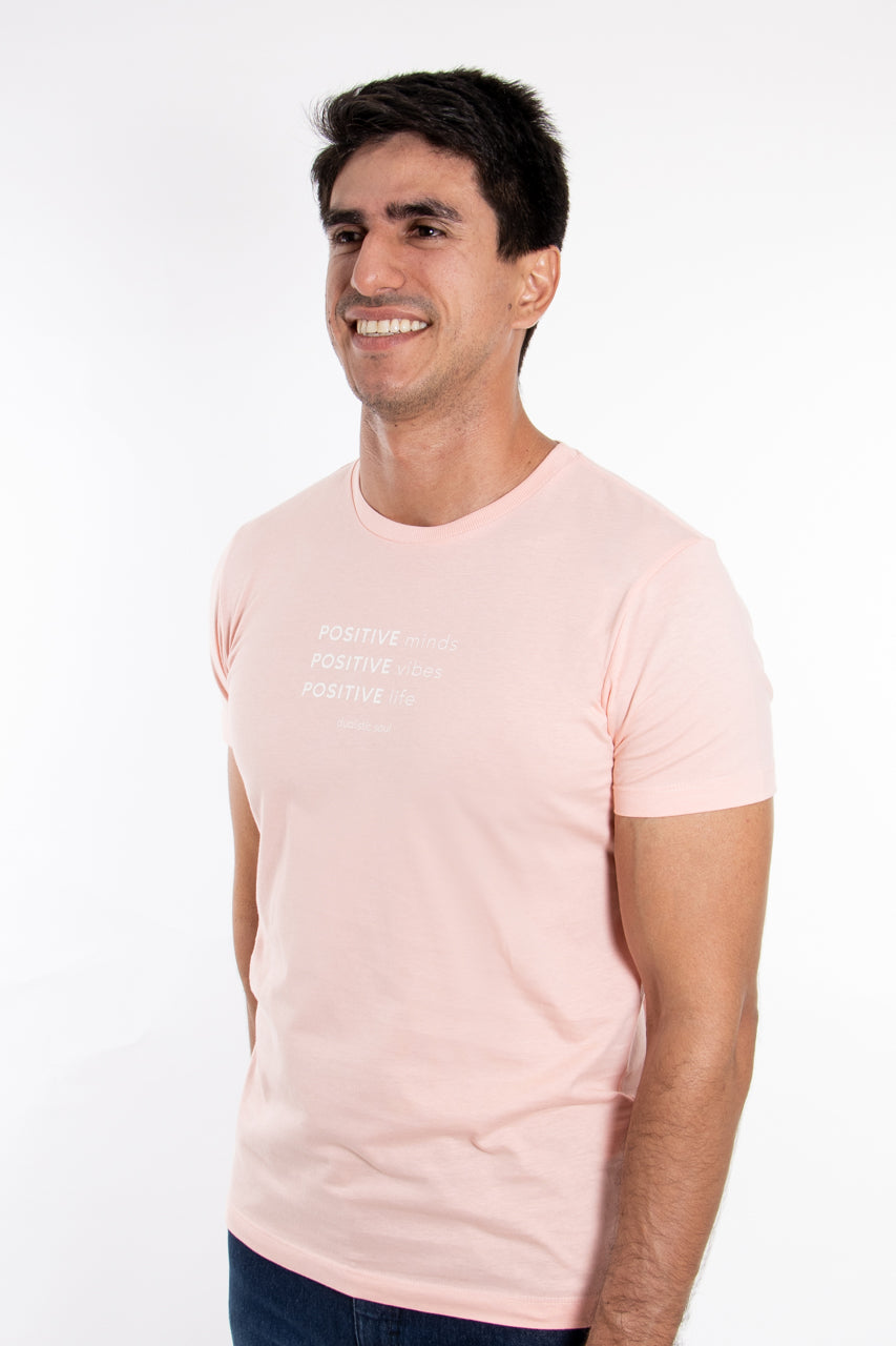 Camiseta Rosa Slim Positive