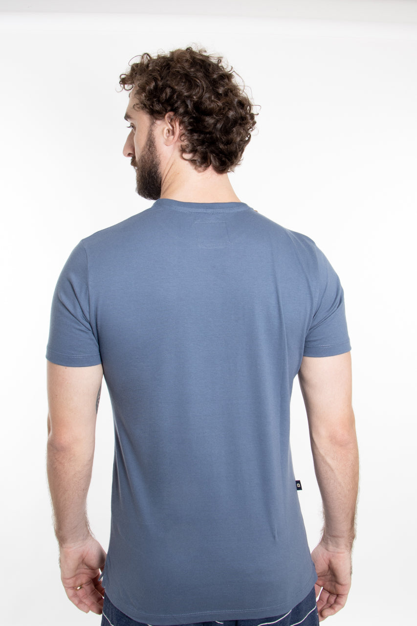 Camiseta Azul Who D You Think