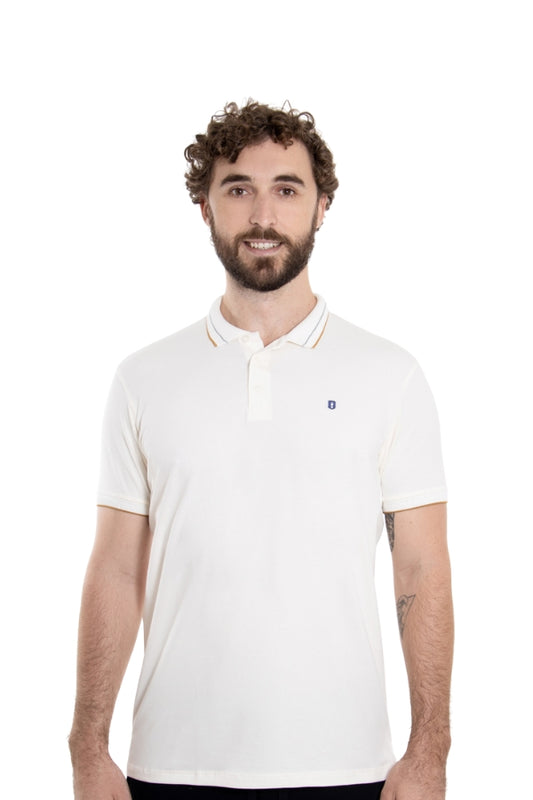 Polo Cotton Pima Paris Off White
