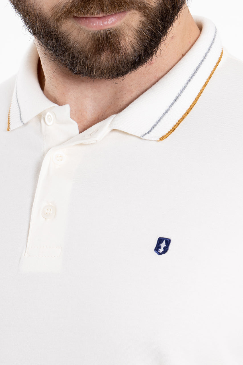 Polo Cotton Pima Paris Off White