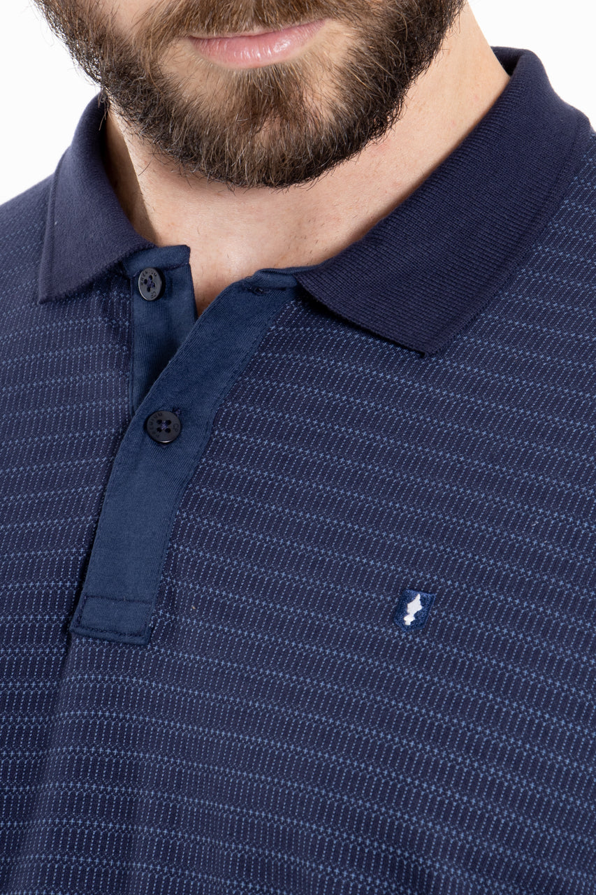 Polo MC CP Premium Azul