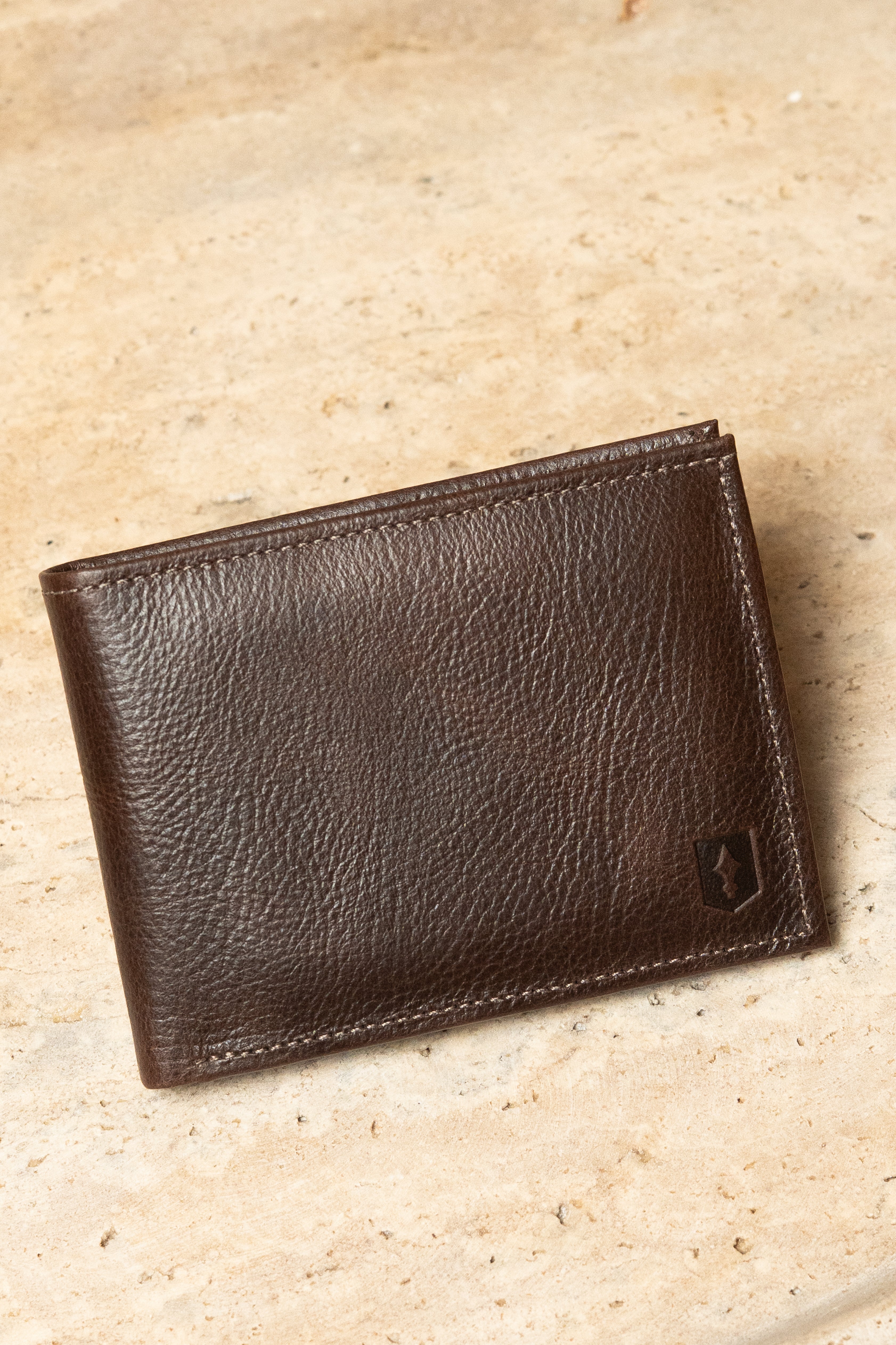 Carteira De Couro Café