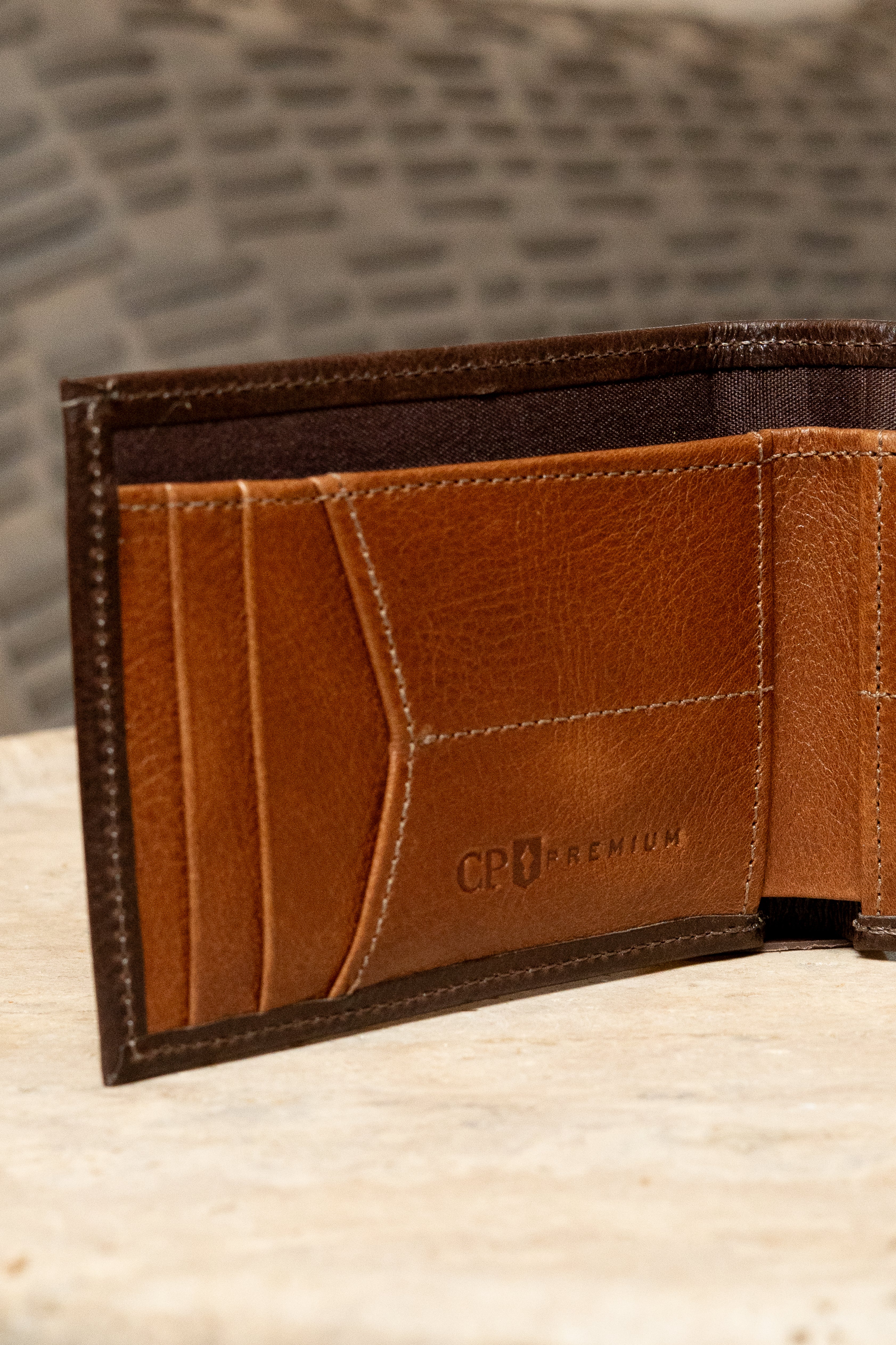 Carteira De Couro Café