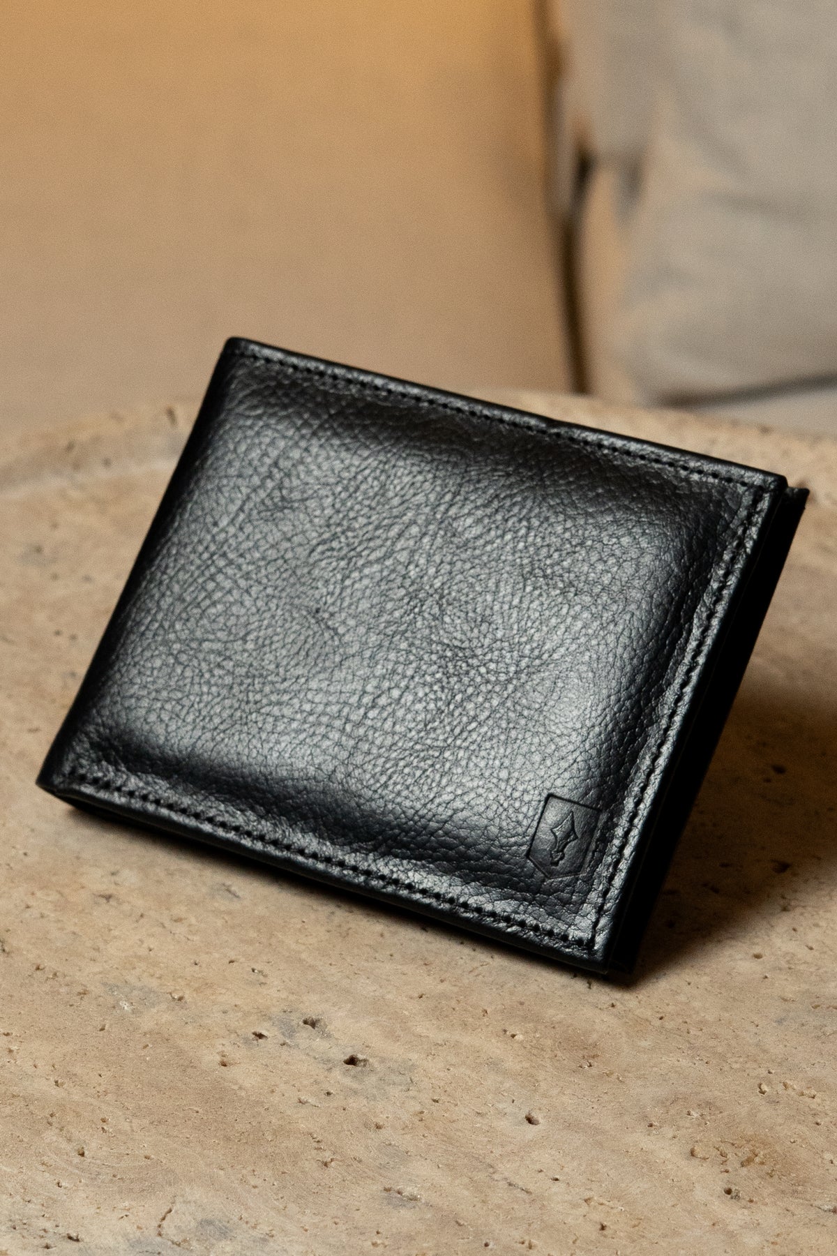 Carteira De Couro Preto
