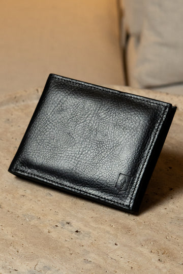 Carteira De Couro Preto