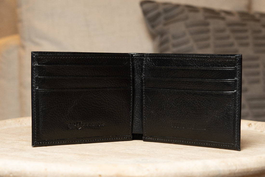 Carteira De Couro Preto